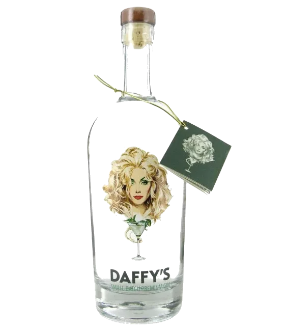Daffy’s Gin, fles bij slijterij t Bockje in Bathmen