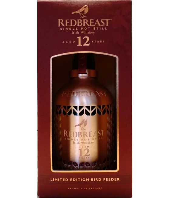 REDBREAST Bird Feeder Bottle 12 years old, fles bij slijterij t Bockje in Bathmen