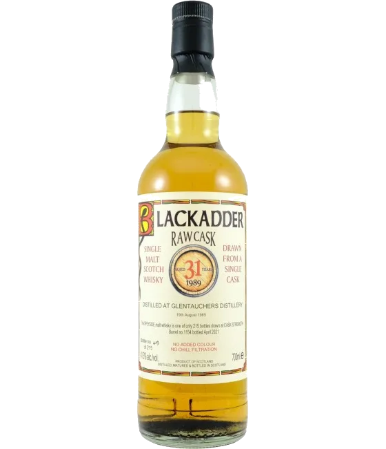 Blackadder Glentauchers 31 Years Old, fles bij slijterij t Bockje in Bathmen