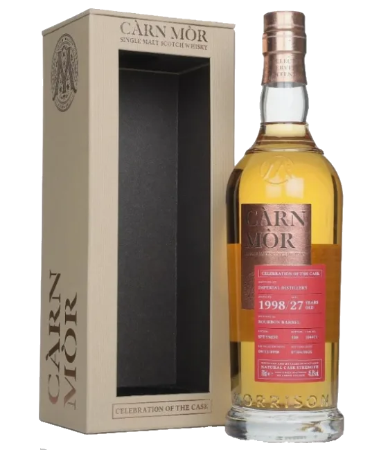 Càrn Mòr Celebration Of The Cask 27Y Imperial 1998 #104071, fles bij slijterij t Bockje in Bathmen