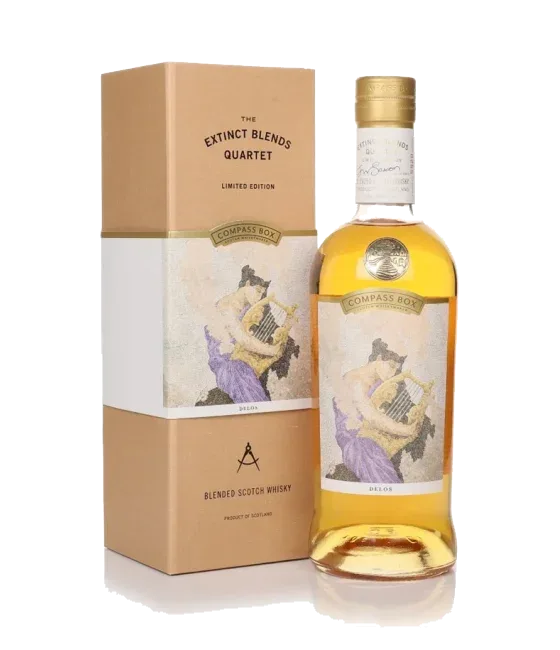Compass Box Delos Extinct Blends Quartet, fles bij slijterij t Bockje in Bathmen