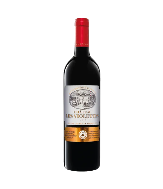 Château Les Violettes Cabernet Sauvignon Merlot, fles bij slijterij t Bockje in Bathmen
