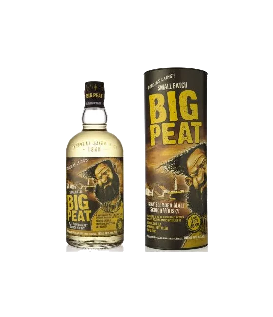 Big Peat Islay Blended Malt Scotch Whisky, fles bij slijterij t Bockje in Bathmen