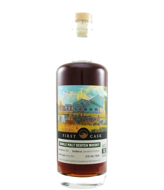 First Cask Glenallachie 12 Years Old 2008, fles bij slijterij t Bockje in Bathmen