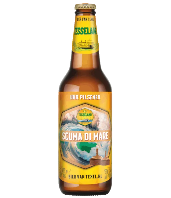 Tesselaar Scuma Di Mare Premium Pilsener, fles bij slijterij t Bockje in Bathmen