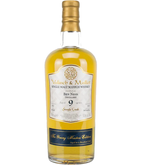 Valinch & Mallet The Young Masters Ben Nevis 9Y 2012 #1524, fles bij slijterij t Bockje in Bathmen