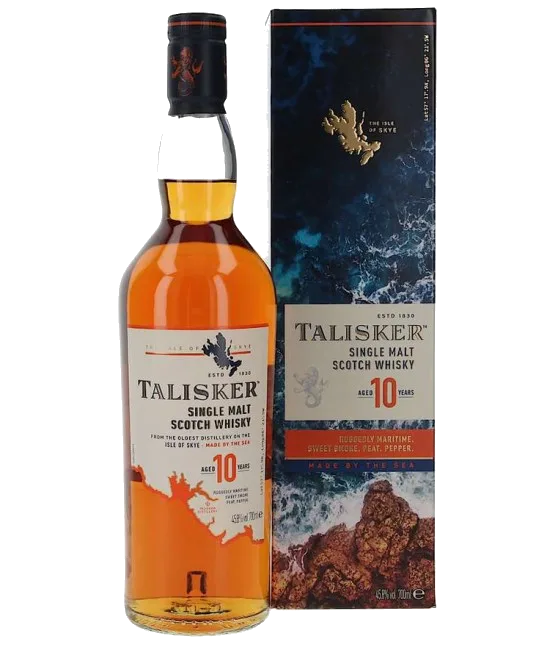 Talisker Whisky 10 Years Old, fles bij slijterij t Bockje in Bathmen