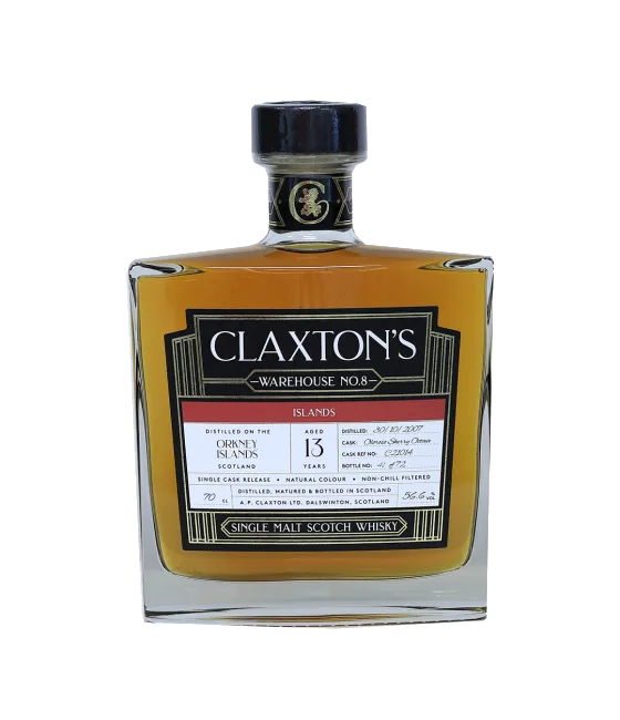 Claxton’s Single Cask Orkney Islands 13Y 2007, fles bij slijterij t Bockje in Bathmen
