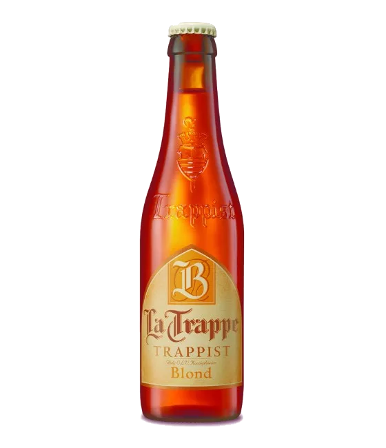 La Trappe Trappist Blond, fles bij slijterij t Bockje in Bathmen