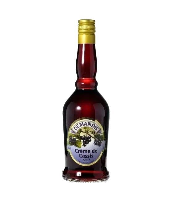 DEMANDIS Cassis Likeur, fles bij slijterij t Bockje in Bathmen