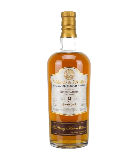 Valinch & Mallet Bunnahabhain 9YO, fles bij slijterij t Bockje in Bathmen