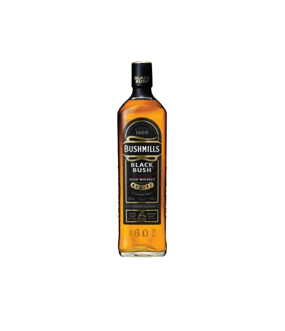 Bushmills Black Bush Old Irish Blended Whiskey, fles bij slijterij t Bockje in Bathmen