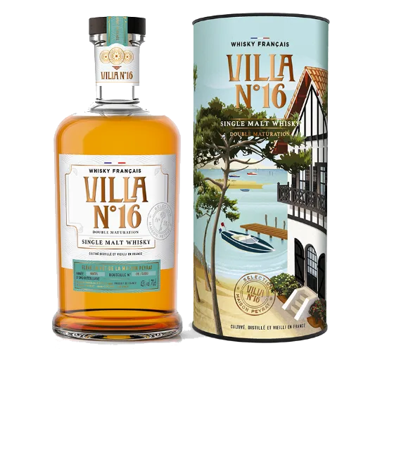 Villa n°16 Whisky Français, fles bij slijterij t Bockje in Bathmen