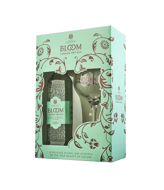 Bloom Gin GVP + Copa de Balonglas, fles bij slijterij t Bockje in Bathmen