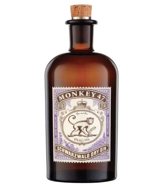 Monkey 47 Gin, fles bij slijterij t Bockje in Bathmen