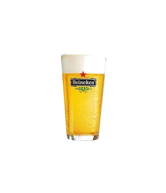 Heineken bierglas vaasje 25 cl, fles bij slijterij t Bockje in Bathmen