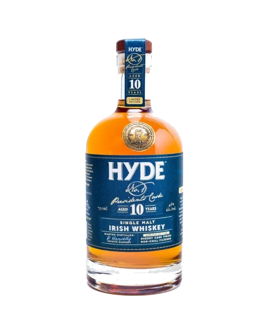 Hyde 10 Years Old Single Malt Irish Whiskey, fles bij slijterij t Bockje in Bathmen