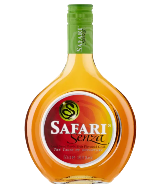 Safari Senza, fles bij slijterij t Bockje in Bathmen