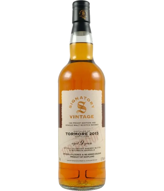 Signatory Vintage Tormore 9 Years Old 2015 100 Proof #45, fles bij slijterij t Bockje in Bathmen