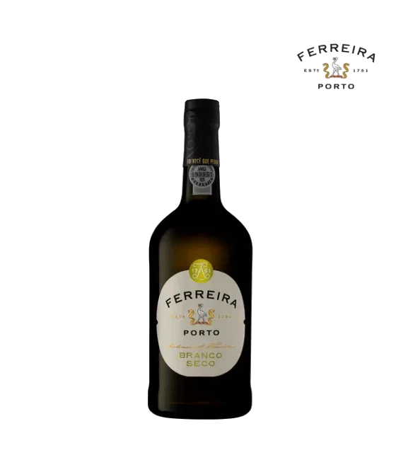 Ferreira Branco Seco, fles bij slijterij t Bockje in Bathmen
