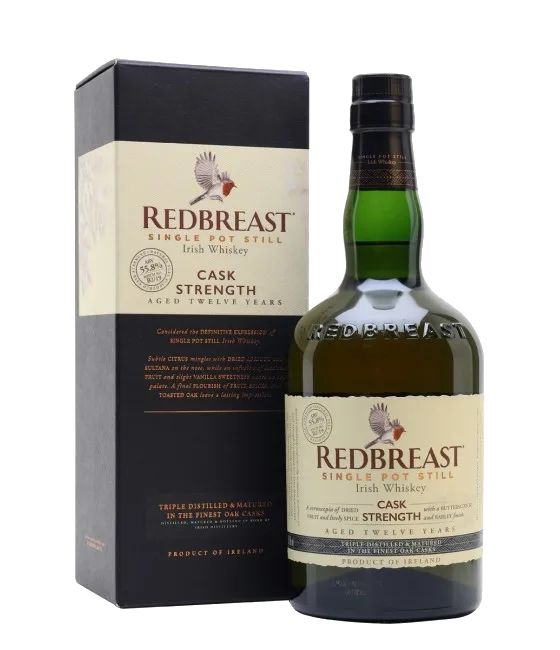Redbreast 12 Years Old Irish Whiskey Cask Strength, fles bij slijterij t Bockje in Bathmen