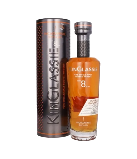 KinGlassie Double Matured 8 Years Old 2017 – Ex-Bourbon & Amontillado Cask, fles bij slijterij t Bockje in Bathmen