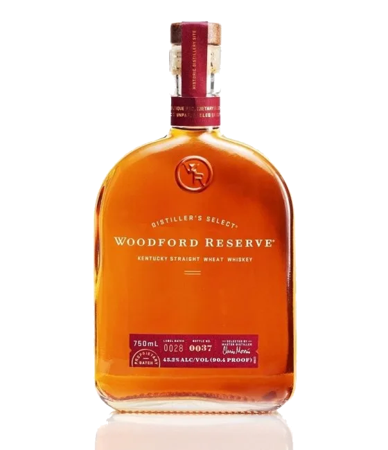 Woodford Reserve Kentucky Straight Wheat Whiskey, fles bij slijterij t Bockje in Bathmen
