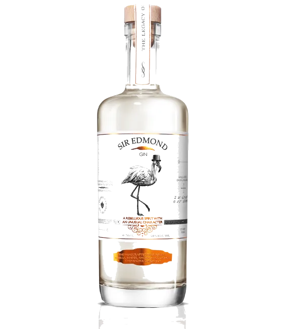 Sir Edmond Gin, fles bij slijterij t Bockje in Bathmen