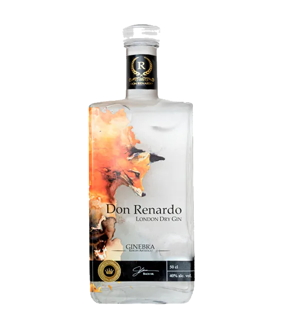 Brouwhoeve Gin Don Renardo, fles bij slijterij t Bockje in Bathmen