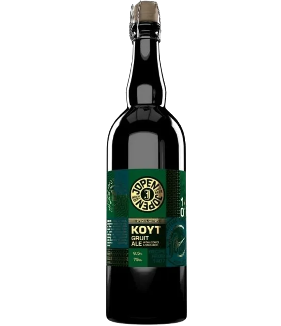Jopen Koyt, fles bij slijterij t Bockje in Bathmen