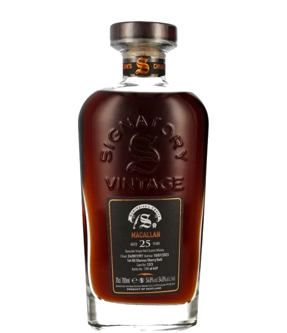Signatory Vintage Macallan 25 Years Old 1997 #12/3, fles bij slijterij t Bockje in Bathmen