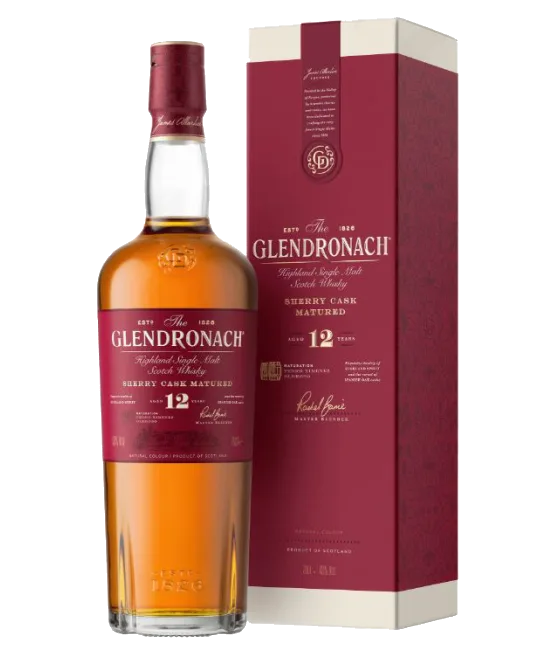 Glendronach 12 Years Old Single Malt Sherry Cask Matured, fles bij slijterij t Bockje in Bathmen