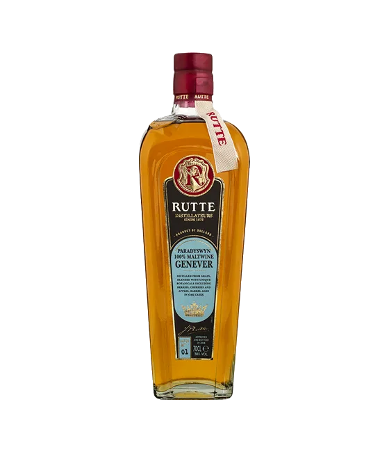 Rutte Paradyswyn 100% Maltwine Genever, fles bij slijterij t Bockje in Bathmen