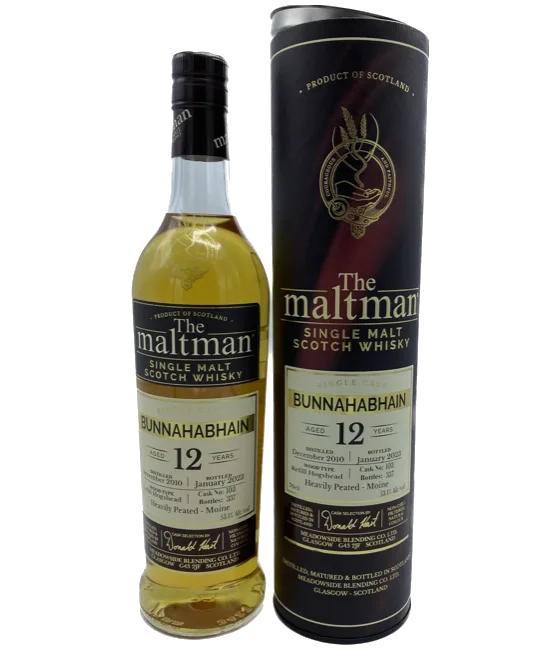 The Maltman Bunnahabhain 12Y, fles bij slijterij t Bockje in Bathmen