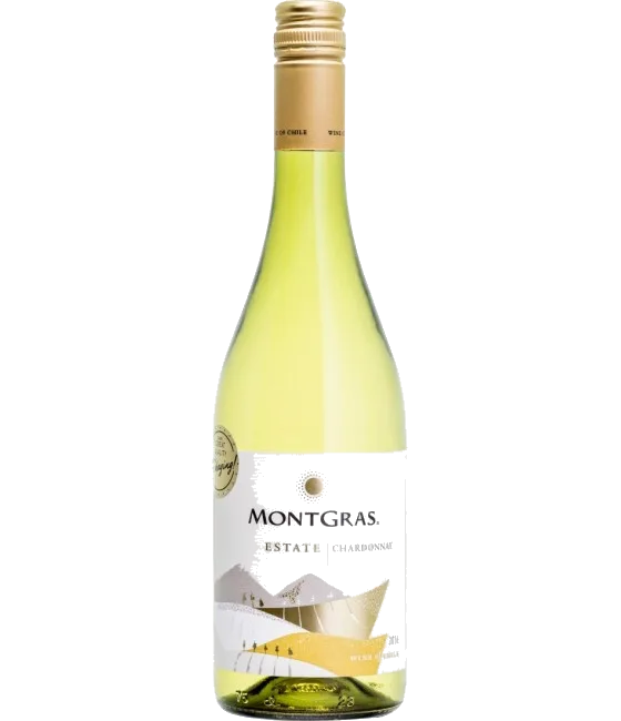 MontGras Estate Chardonnay, fles bij slijterij t Bockje in Bathmen