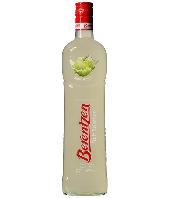 Berentzen Sour Apple, fles bij slijterij t Bockje in Bathmen