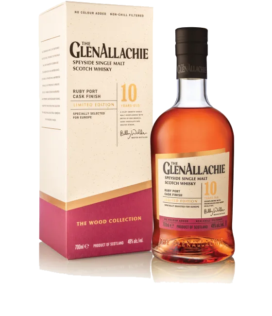 Glenallachie 10 Years Old Ruby Port Cask Finish, fles bij slijterij t Bockje in Bathmen