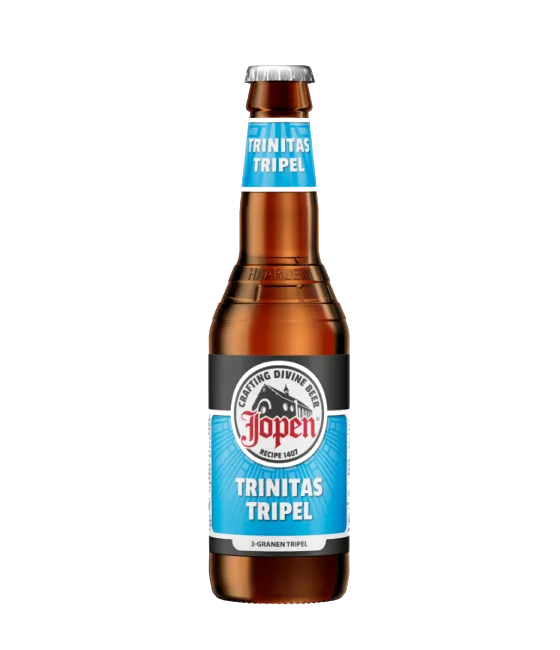 Jopen Trinitas Tripel, fles bij slijterij t Bockje in Bathmen