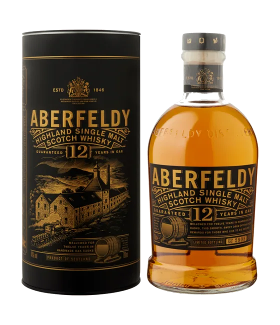 Aberfeldy Whisky 12 Years Old, fles bij slijterij t Bockje in Bathmen