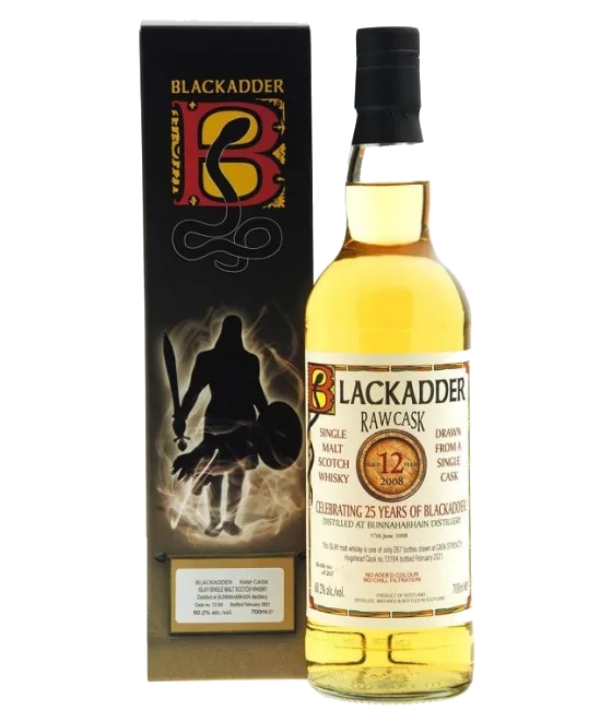 Blackadder Raw Cask 12 Years Old Bunnahabhain 2008, fles bij slijterij t Bockje in Bathmen
