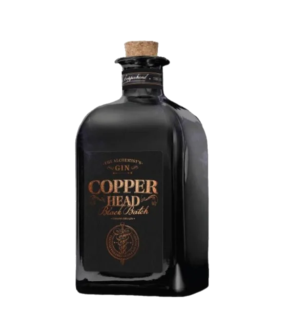 Copperhead Gin Black Batch, fles bij slijterij t Bockje in Bathmen