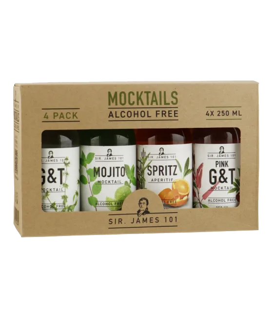 Sir. James 101 Giftpack 4-pack, fles bij slijterij t Bockje in Bathmen