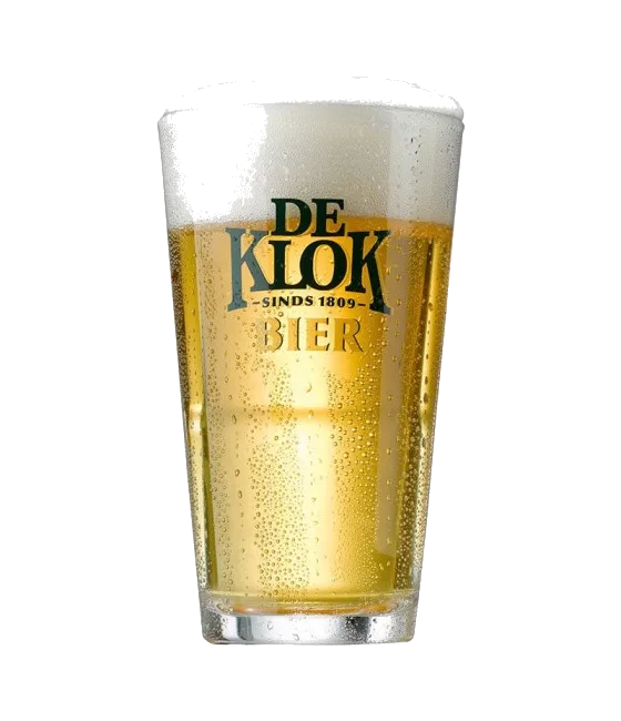 De Klok Glas Stapelbaar, fles bij slijterij t Bockje in Bathmen