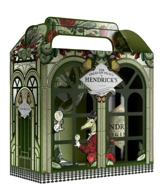 Hendrick’s Gin Giftpack met Copa glas, fles bij slijterij t Bockje in Bathmen