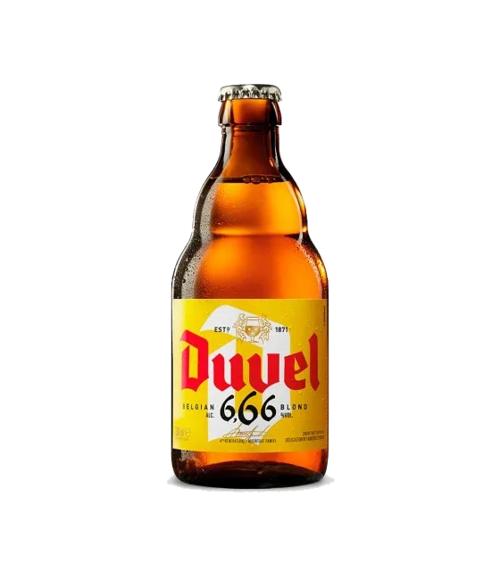 Duvel 6,66 Blond, fles bij slijterij t Bockje in Bathmen