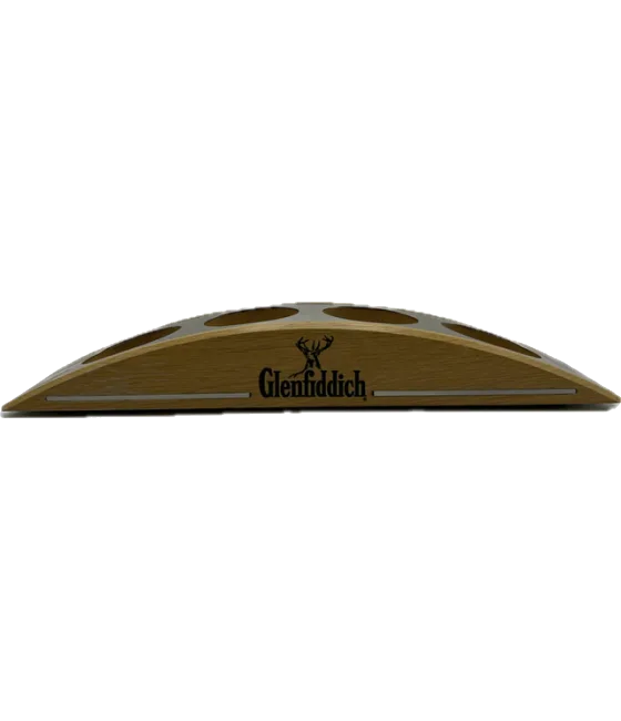 Flessenstandaard voor Glenfiddich Whisky, fles bij slijterij t Bockje in Bathmen