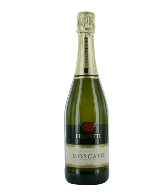 Filipetti Moscato Spumante, fles bij slijterij t Bockje in Bathmen