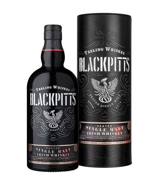 Teeling BlackPitts Peated Single Malt, fles bij slijterij t Bockje in Bathmen