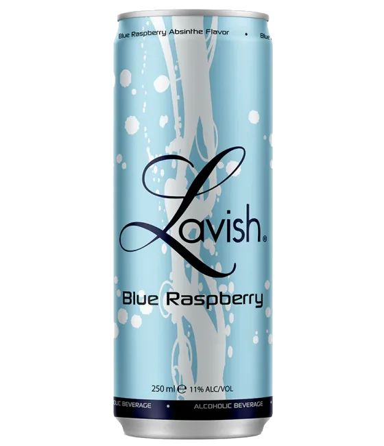 Lavish Blue Raspberry, fles bij slijterij t Bockje in Bathmen