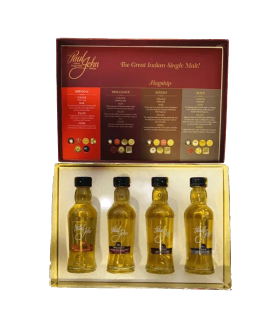 Paul John 4-pack, fles bij slijterij t Bockje in Bathmen